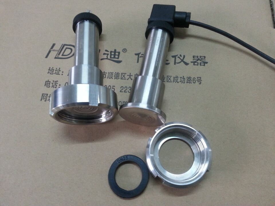 乳品法蘭,，接口標(biāo)準(zhǔn)DIN11851,口徑DN25壓力傳感器變送器